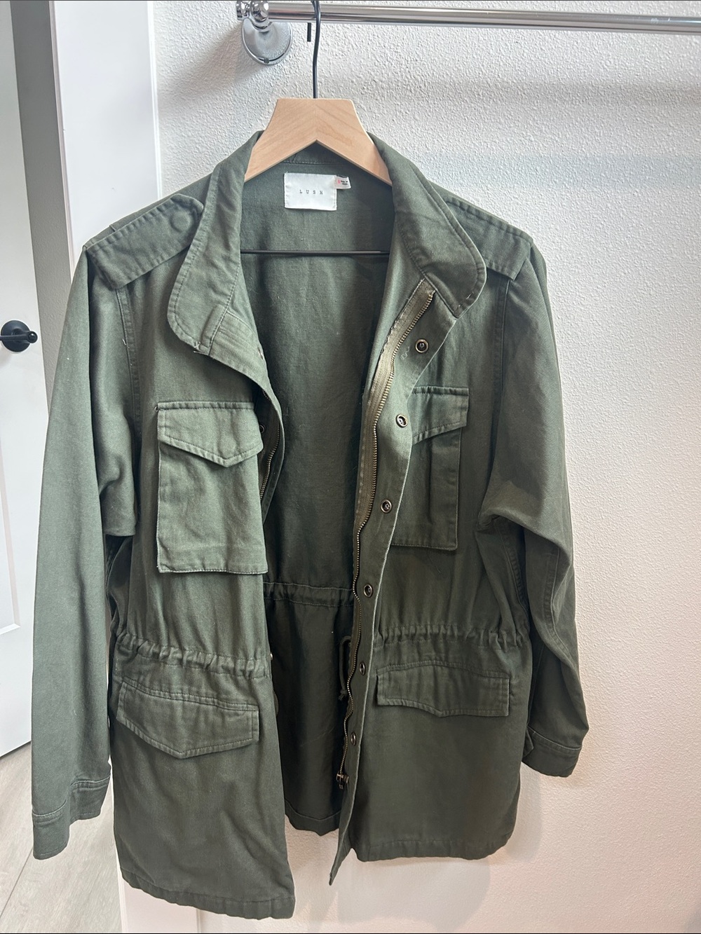 Lush Olive Utility Field Jacket